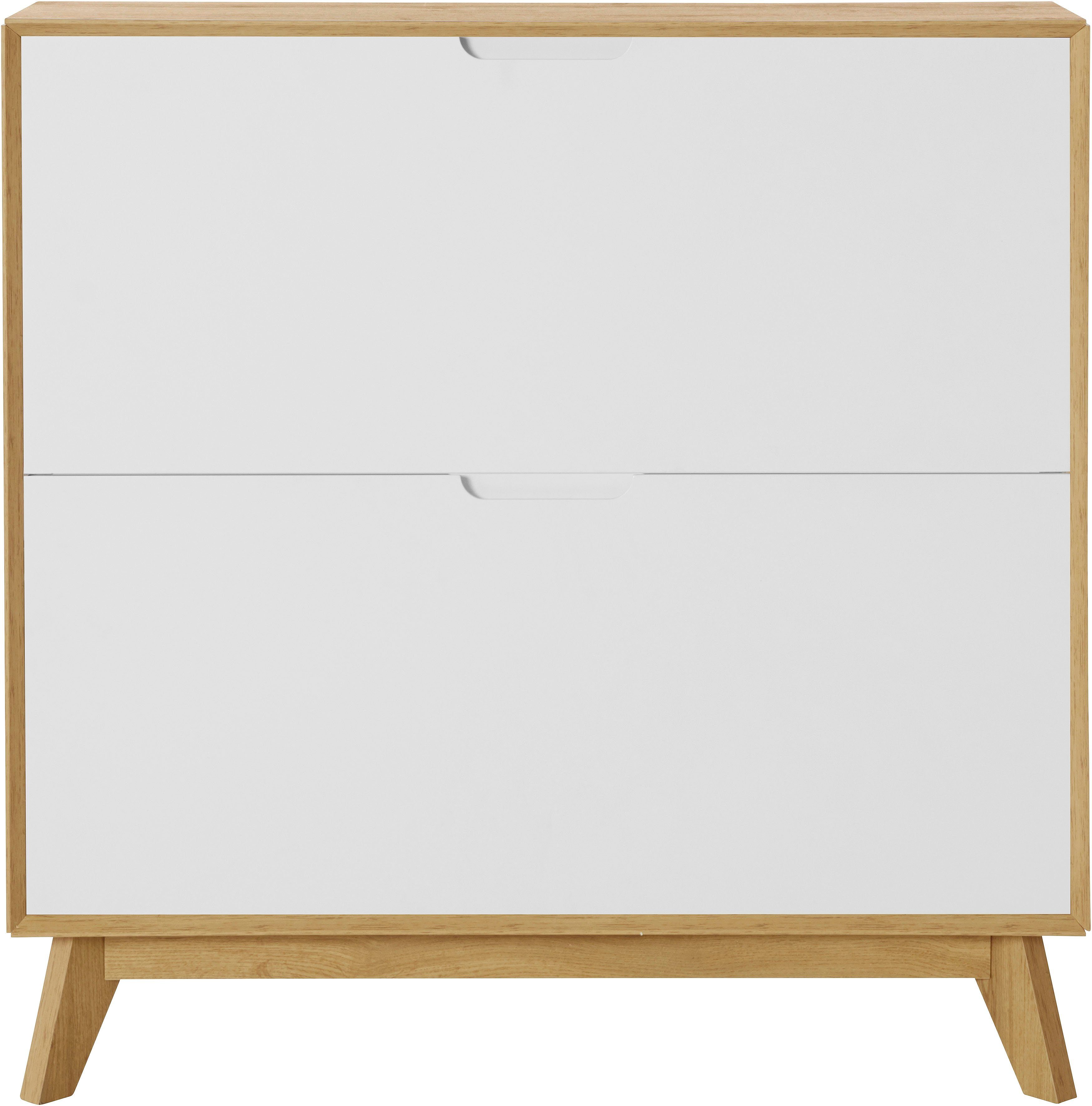 OTTO home Schuhschrank Pandrup mit 2 Klappen, ca. 8 Paar Schuhe pro Klappe, Höhe 90 cm