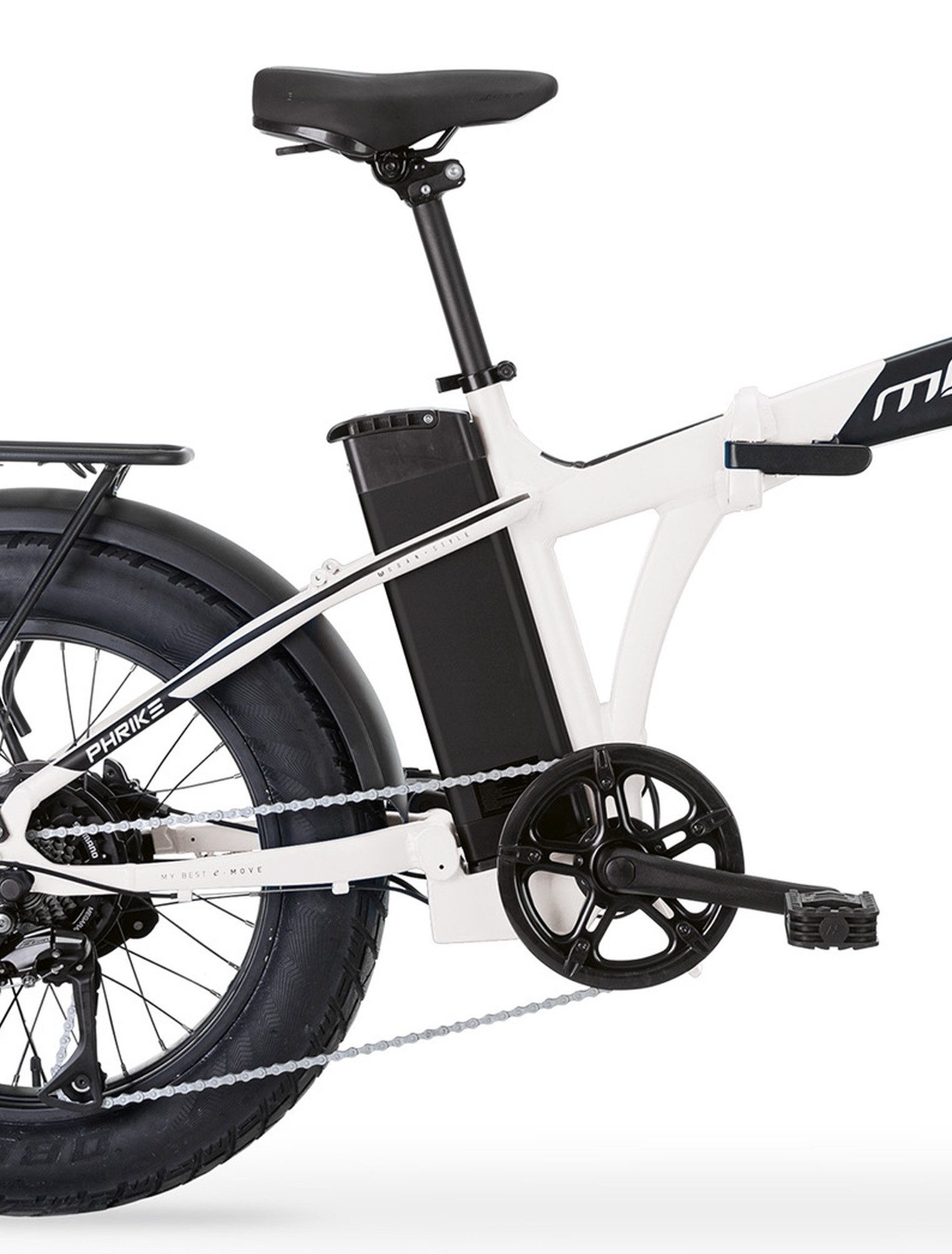 MBM E-Bike, 7 Gang Shimano, Kettenschaltung, Heckmotor, 840 Wh, Elektro-Falt-Fahrrad PHRIKE 20 Zoll