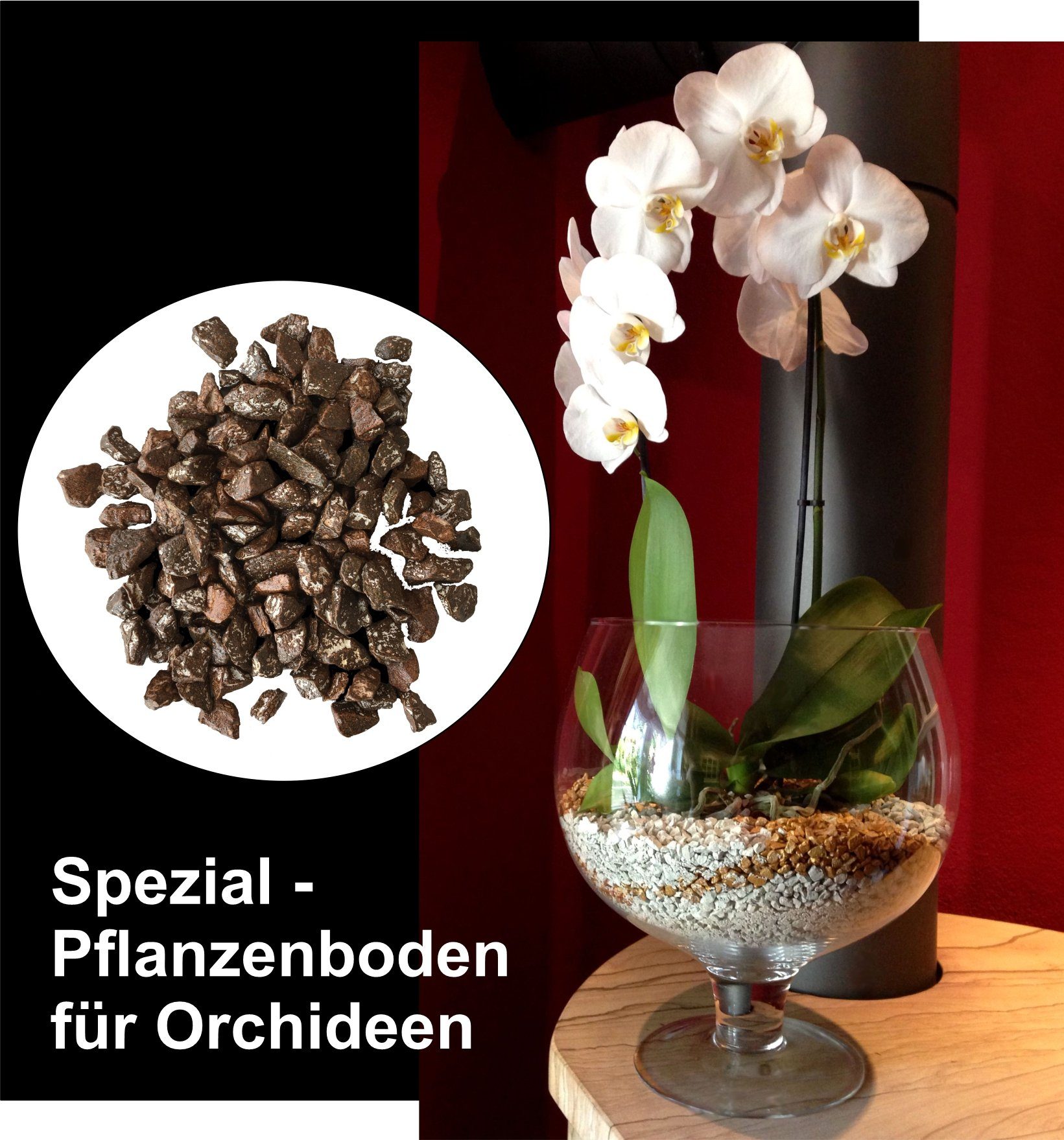 colomi Pflanzgranulat Spezial Pflanzboden für Orchideen - patentiert erdbraun, 1 Liter