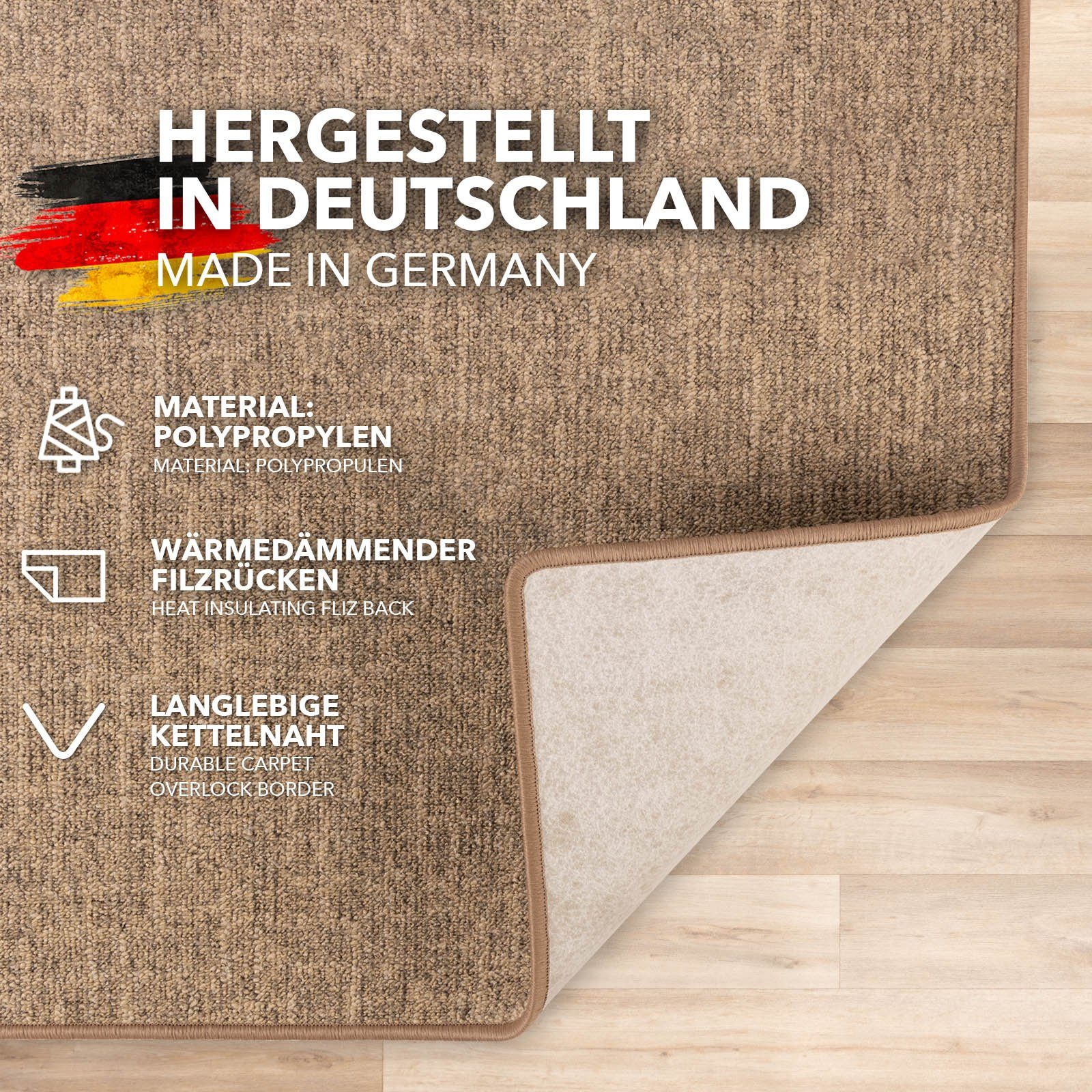 Kubus Teppich Marlo, Flacher Schlingenflor, Strapazierfähig günstig online kaufen