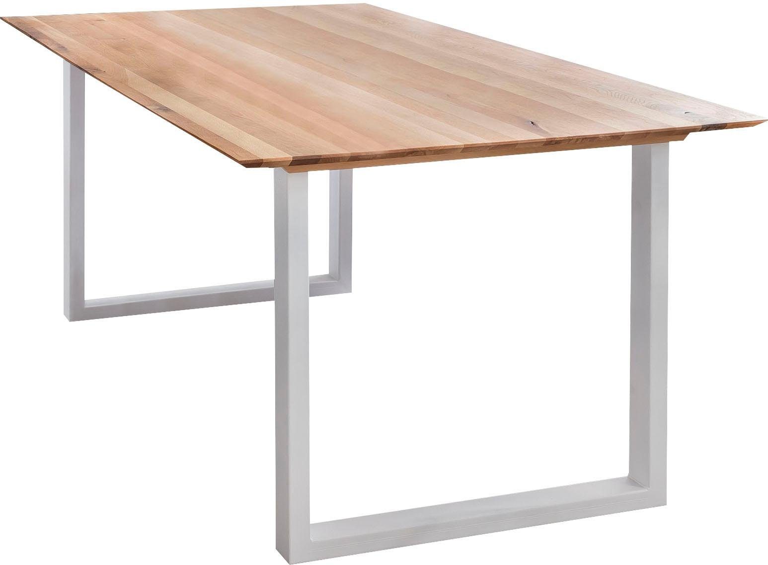 Home Affaire Esstisch Montreal Eichenholzlamellen Geölt Mit Eleganter