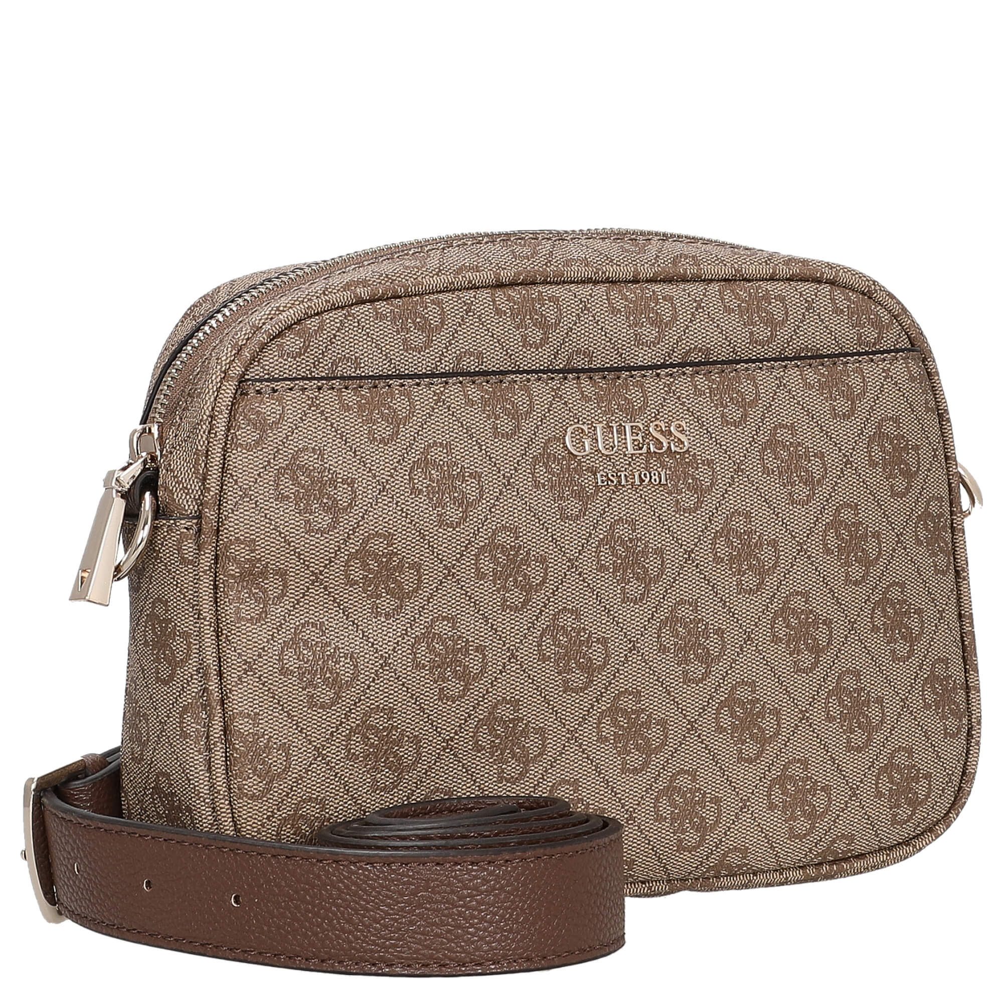 Guess Umhängetasche Vikky II - Umhängetasche 20 cm (latte logo/brown) – Bild 5 von 5