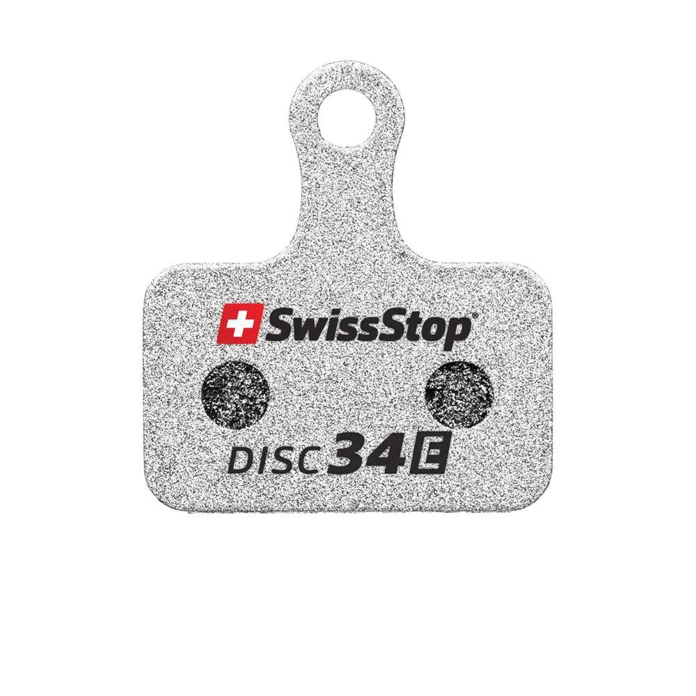 SwissStop Scheibenbremse SwissStop 34 E Shimano E-Bike Disc Bremsbeläge Silber - Hohe Temperatu