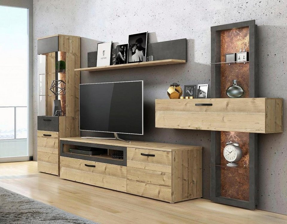 FORTE Wohnwand KALOMIRA (4 tlg ) online kaufen OTTO