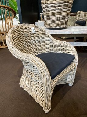 Van der Leeden Loungesessel Braun (1-St), Rattansessel, Korbsessel, Sessel, Naturprodukt, Handarbeit