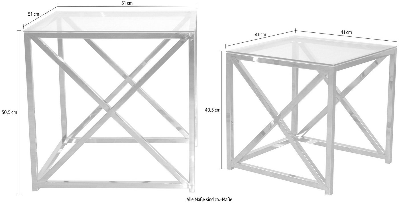 Home affaire Beistelltisch (2-St)-HomeTrends