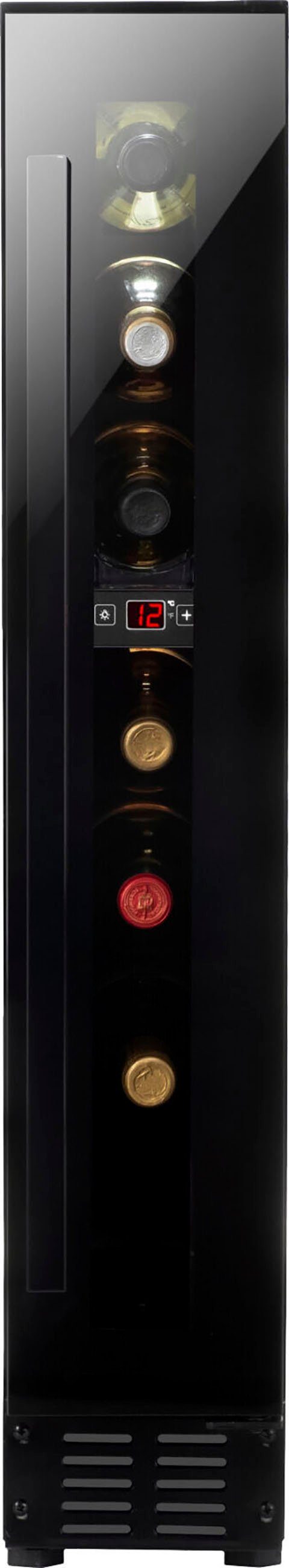 Amica Weinkühlschrank WK 341 100-2 S,für 7 Standardflaschen á 0,75l, Standkühlschrank