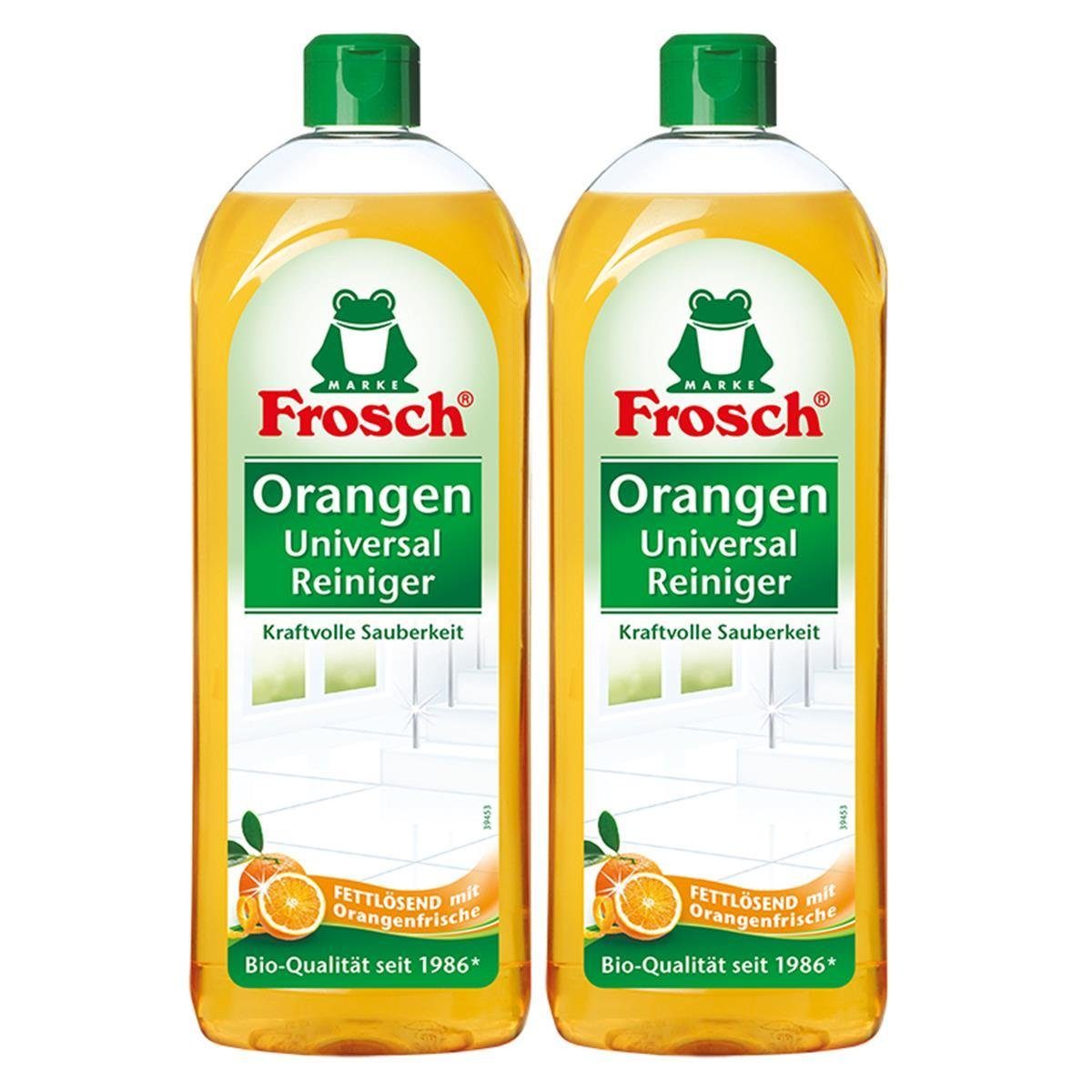 FROSCH 2x Frosch Orangen Universal Reiniger 750 ml Allzweckreiniger