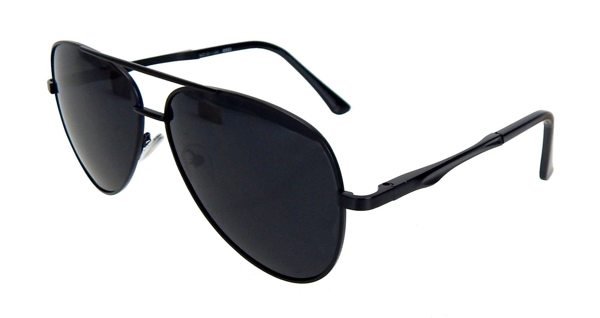 schwarz Pilotenbrille Ella 400 UV Herren Sonnenbrille Etui im polarisierend Jonte