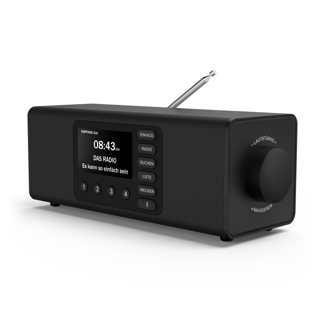 Hama DAB-Radio (mit Bluetooth, Stereo, Digitalradio, FM/DAB+, Radiowecker) Digitalradio (DAB) (10 W)