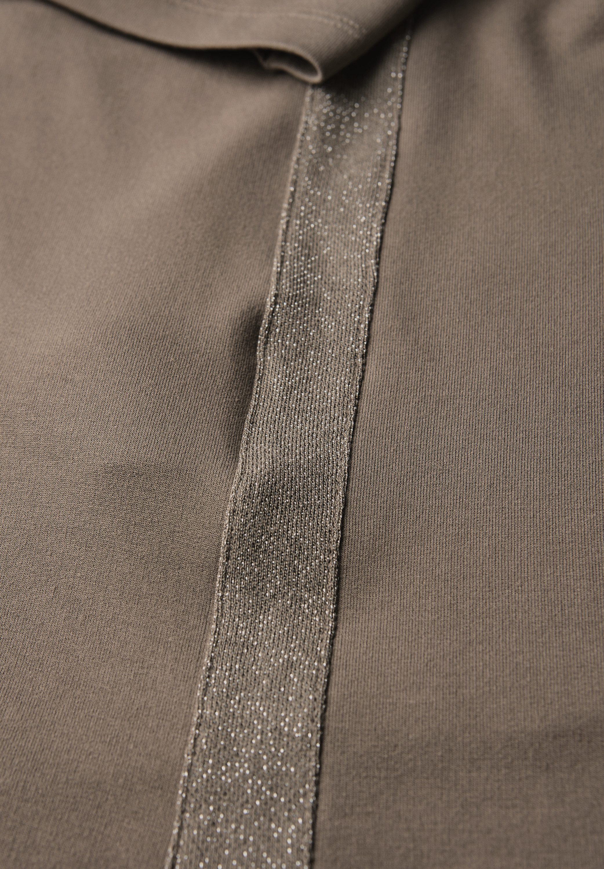 STREET ONE T-Shirt mit Glitzerstreifen