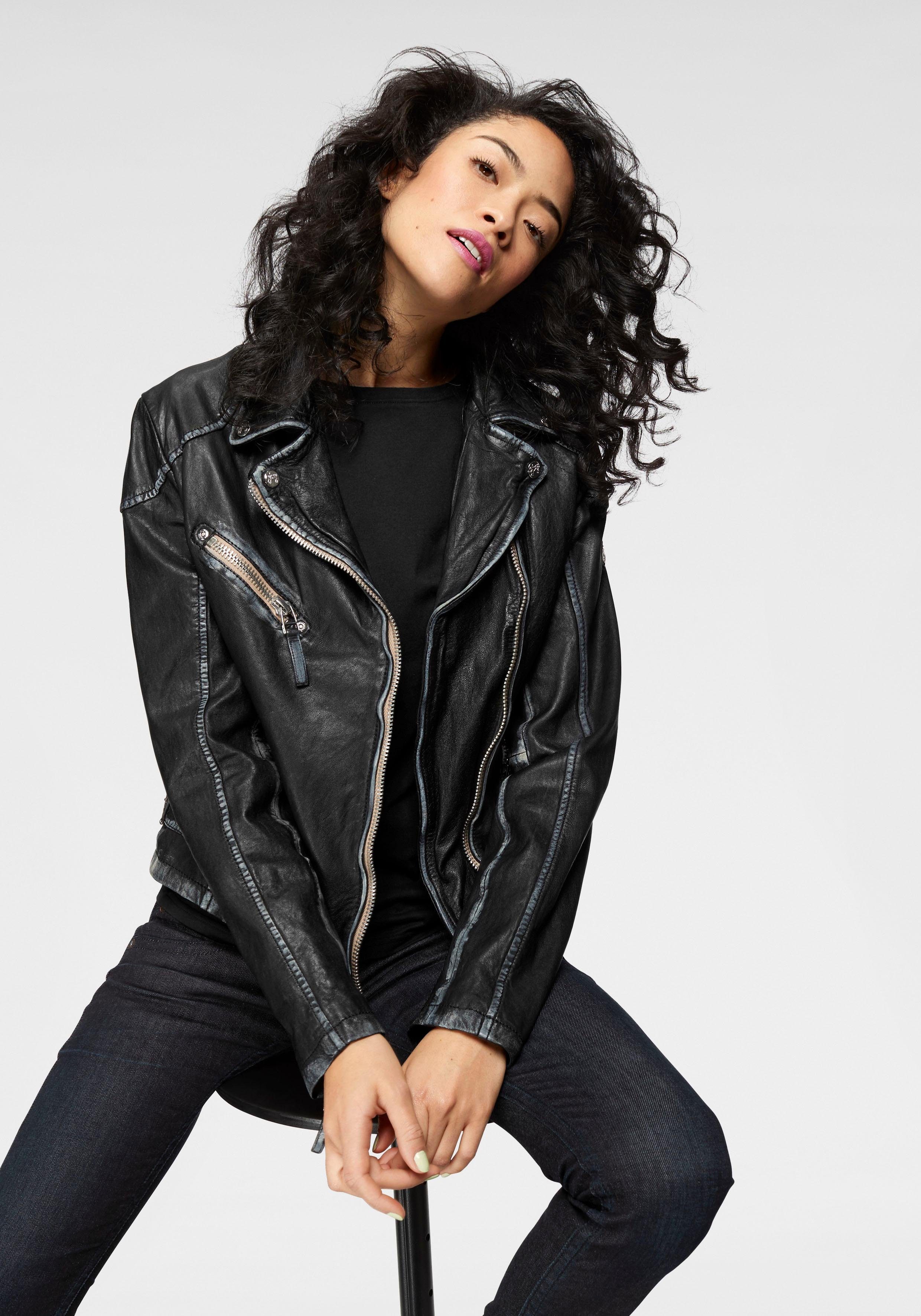 Bikerjacke In Schwarz Online Kaufen Otto