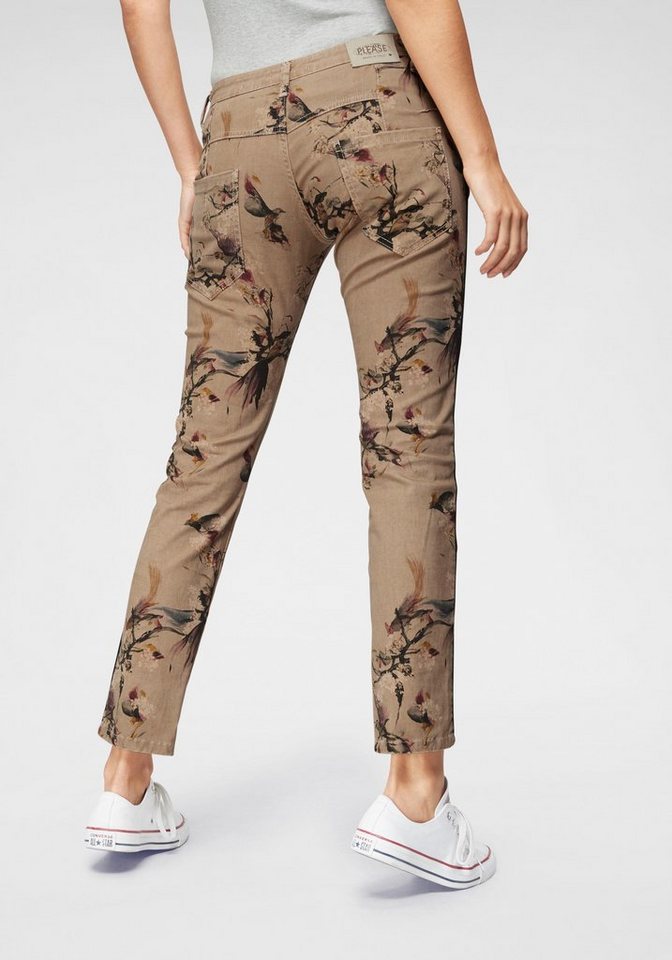 Please Jeans Boyfriend-Jeans, Im besonderen Design mit Druckmotiven ...