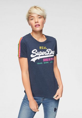 SUPERDRY Футболка »V LOGO чехол в полоску...