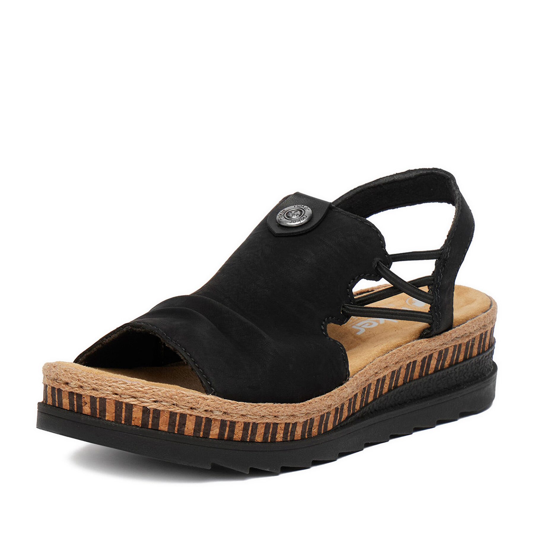 Rieker Rieker Damen-Sandalen Schwarz V7972-00 Sandale