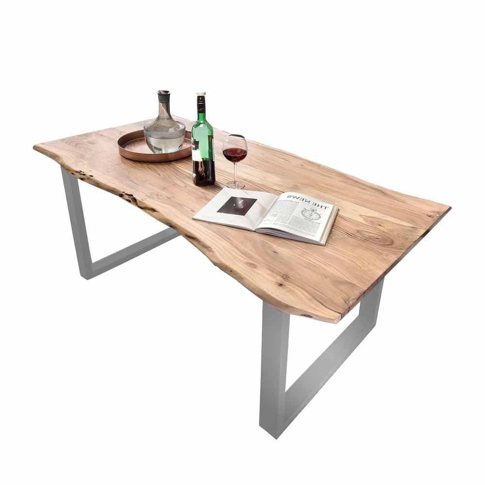 SAM® Baumkantentisch Lennart, massives Akazienholz, natürliche Baumkante, M günstig online kaufen