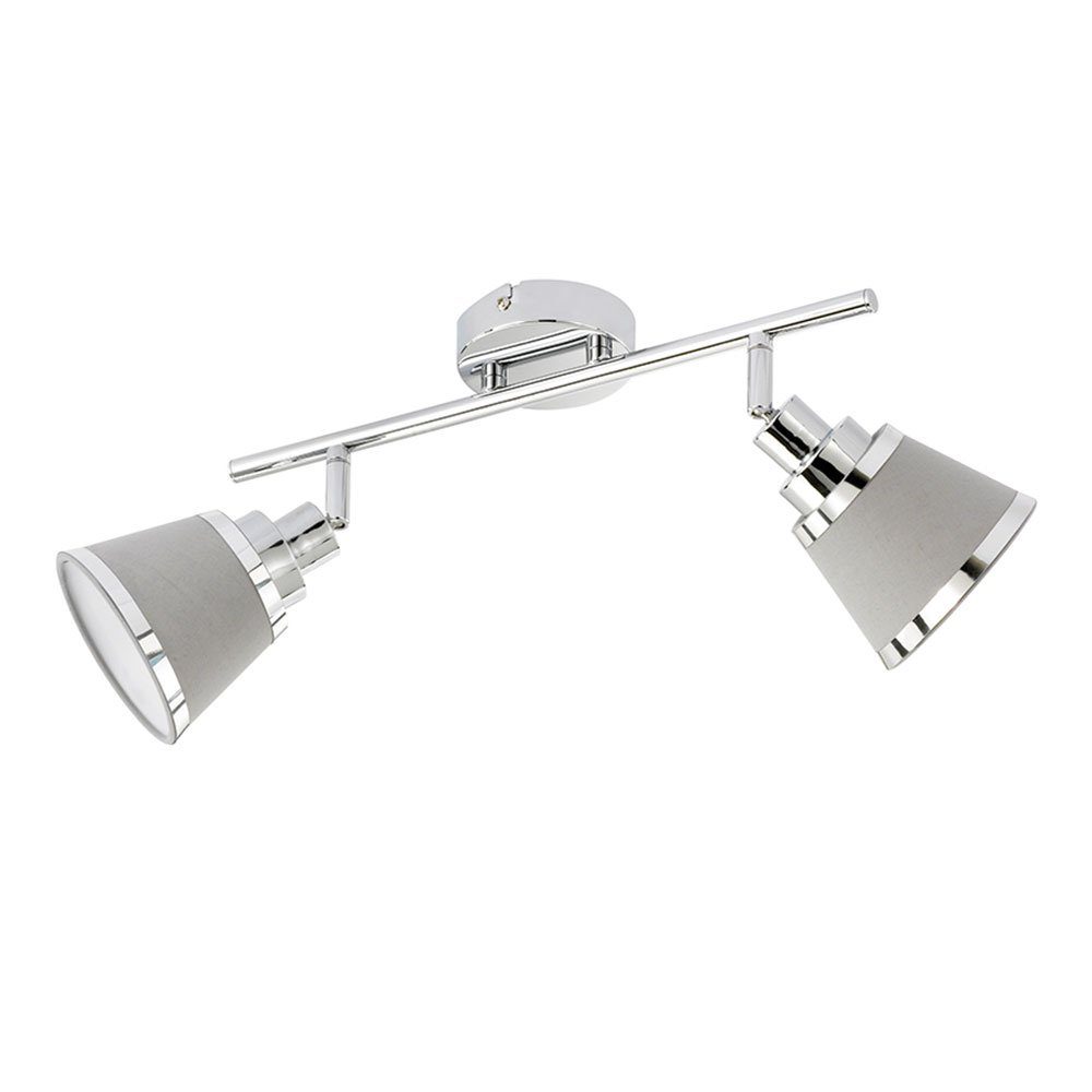 WOFI Deckenspot, Leuchtmittel nicht inklusive, Deckenstrahler 2 flammig Strahler Deckenleuchte Deckenlampe, Spots
