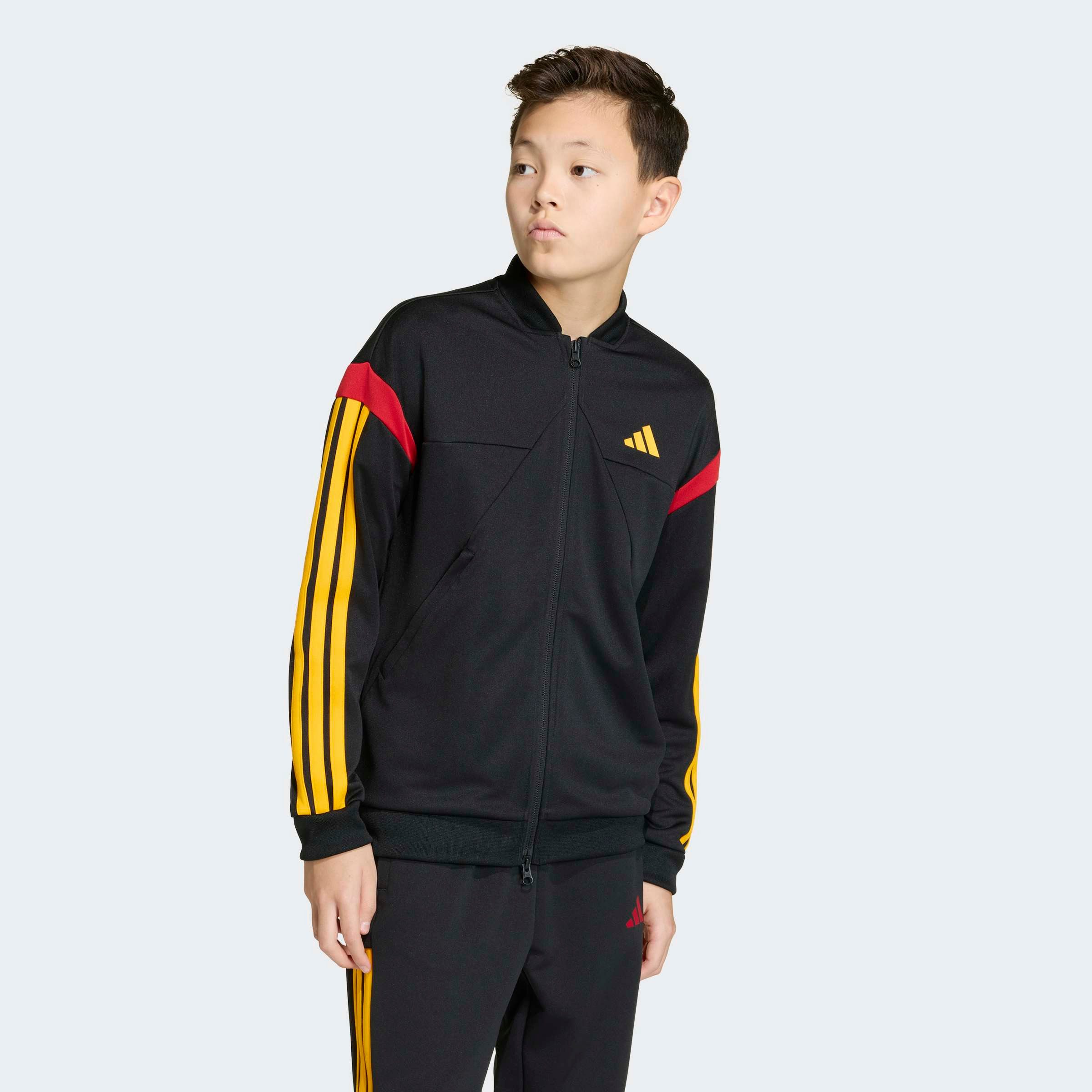 adidas Sportswear Trainingsjacke J HOT für Kinder, mit Reißverschluss, aus Polyester