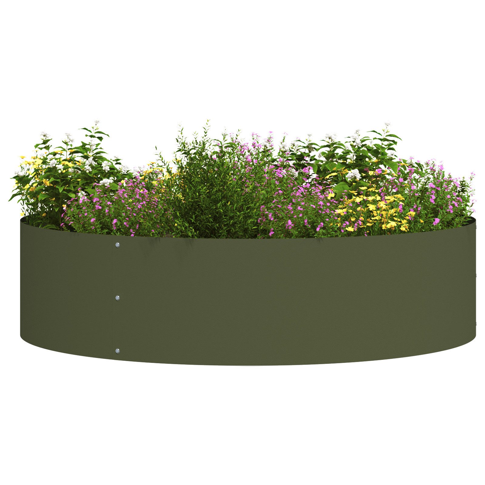 vidaXL Blumentopf Olivgrüne Pflanzgefäße Olivgrün Metall günstig online kaufen