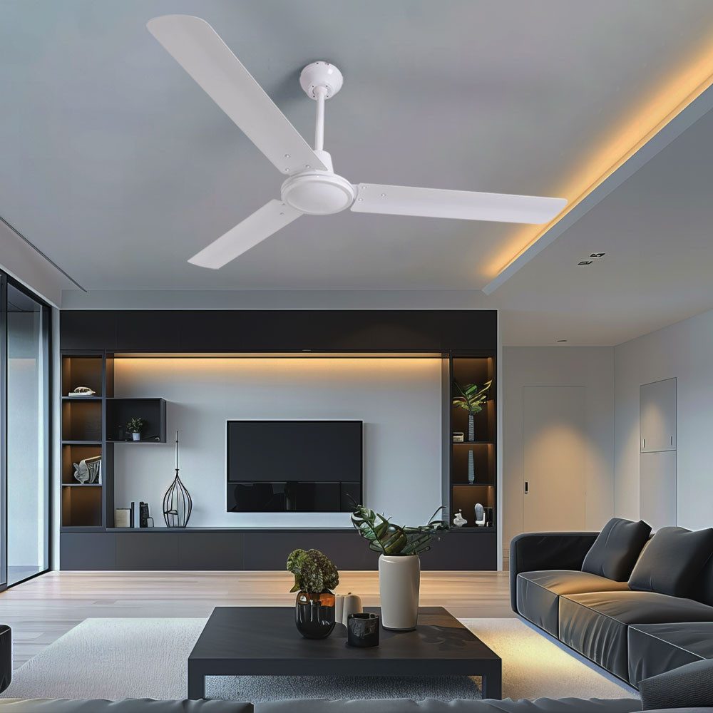 GLOBO LIGHTING Deckenventilator, Deckenventilator mit Wandschalter Ventilator Lüfter Windmaschine