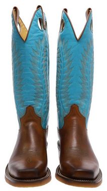Sendra Boots 17617 MUSTI Damen Buckaroo Stiefel Braun Cowboystiefel Rahmengenäht