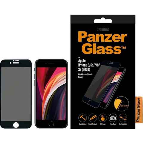 PanzerGlass Privacy Case Friendly iPhone 6/7/8/SE (2020) für Apple iPhone 6/6s/7/8/SE (2020), Displayschutzglas