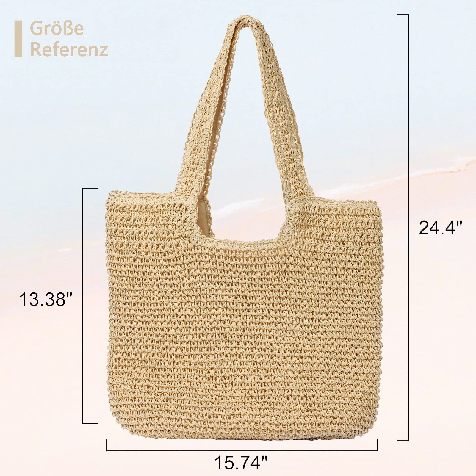Coonoor Strandtasche Groß Strandtasche mit Reißverschluss günstig online kaufen