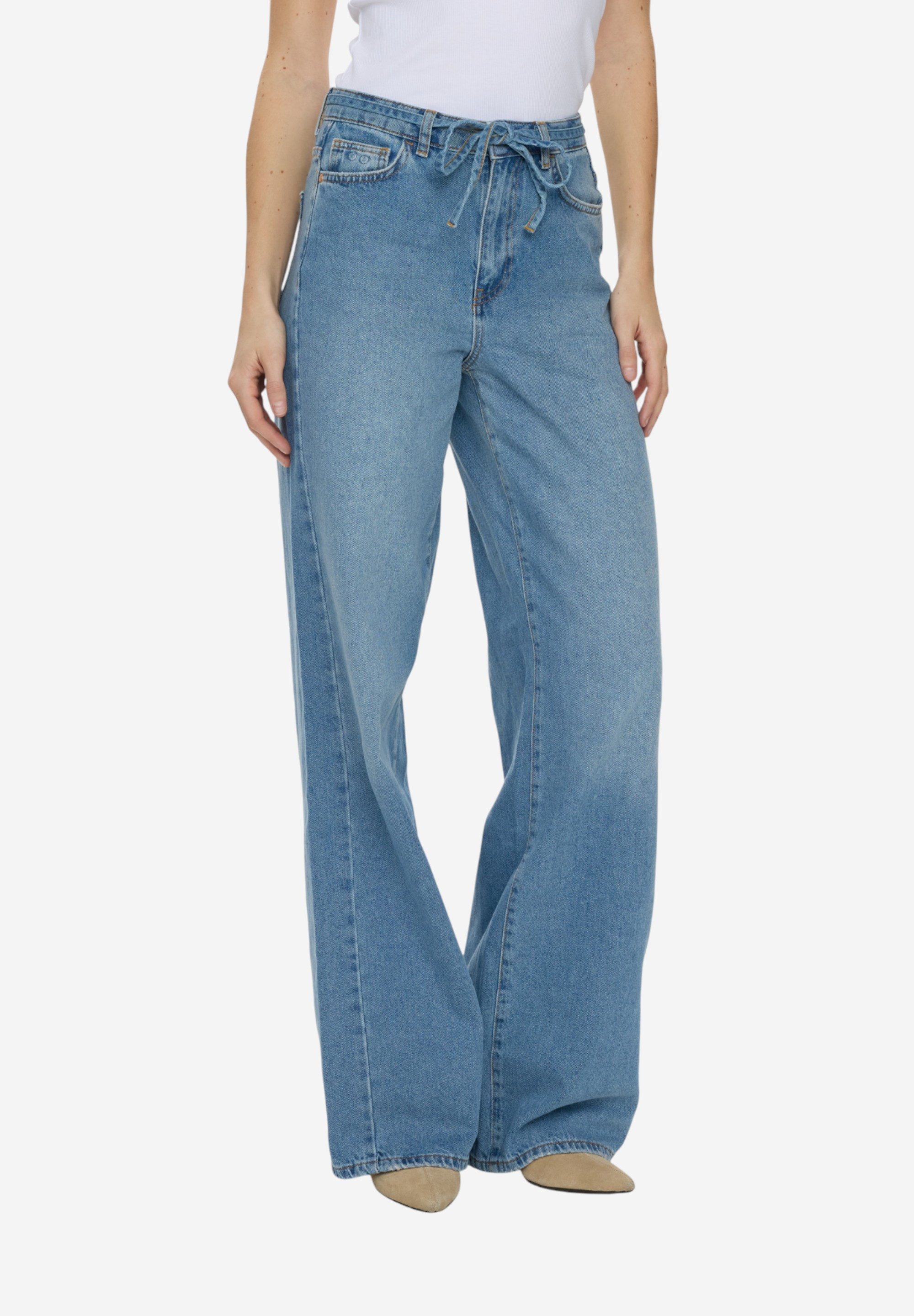 nümph Loose-fit-Jeans NUBROOKLYN HR WIDE JEANS