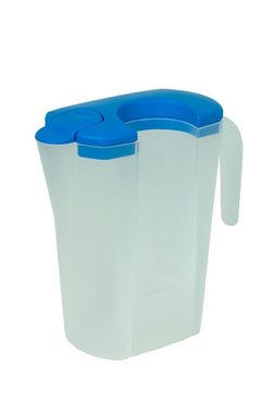 Gravidus Wasserkrug Saftkrug Karaffe Krug mit Pendel-Ausguss und 4 Becher Kunststoff