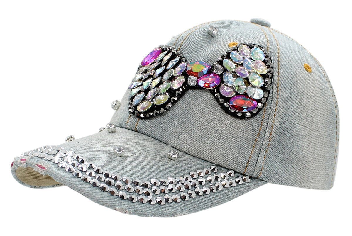 Baseball Cap Damen Baseball Cap Mütze Kappe mit Glitzer Schirmmütze Sommer