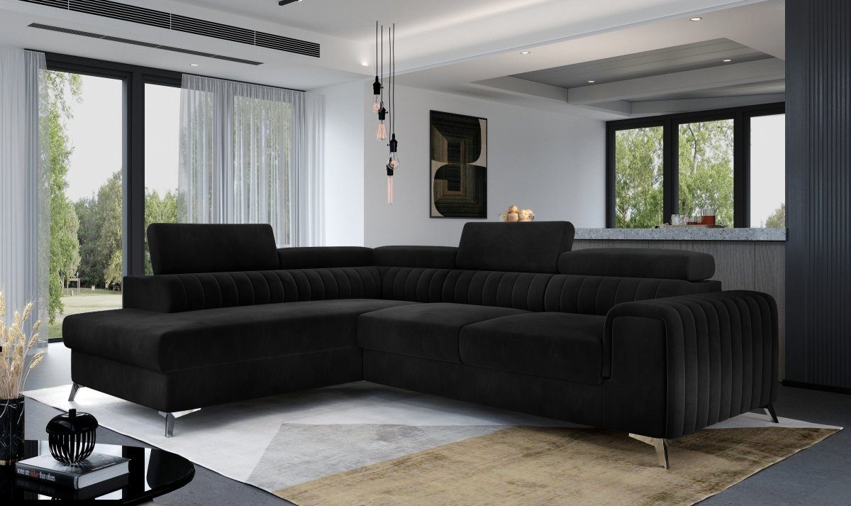 Luxusbetten24 Schlafsofa Designer Sofa Tirenni, mit Schlaf- und Klappfunktion