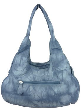 Taschen4life Schultertasche Damen Handtasche AK11311-1, viele Fächer, batik Farben, Schultertasche Alltag, Umhängetasche