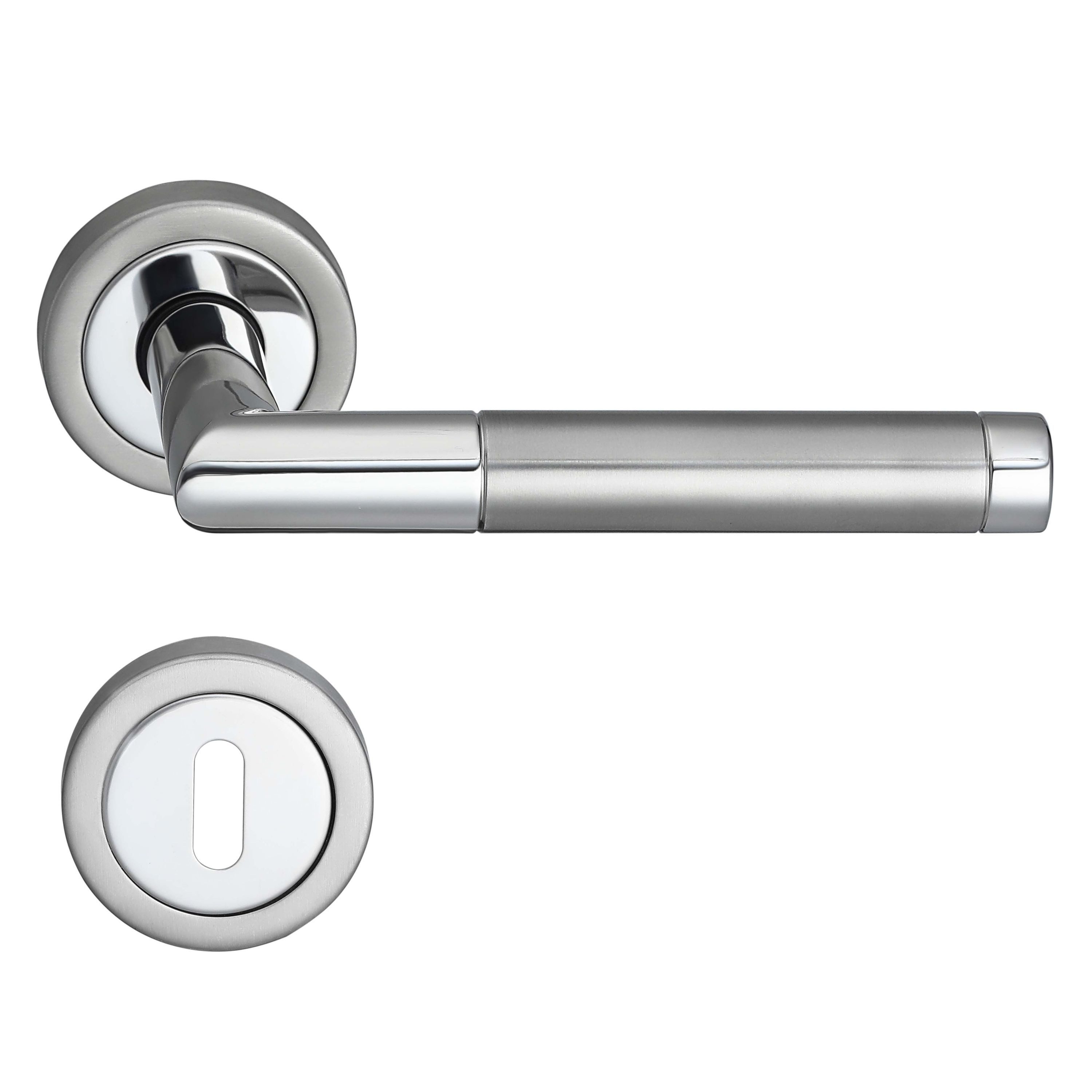 MeinTürgriff Drückergarnitur Nizza Edelstahl matt Türgriff für Innentüren R günstig online kaufen