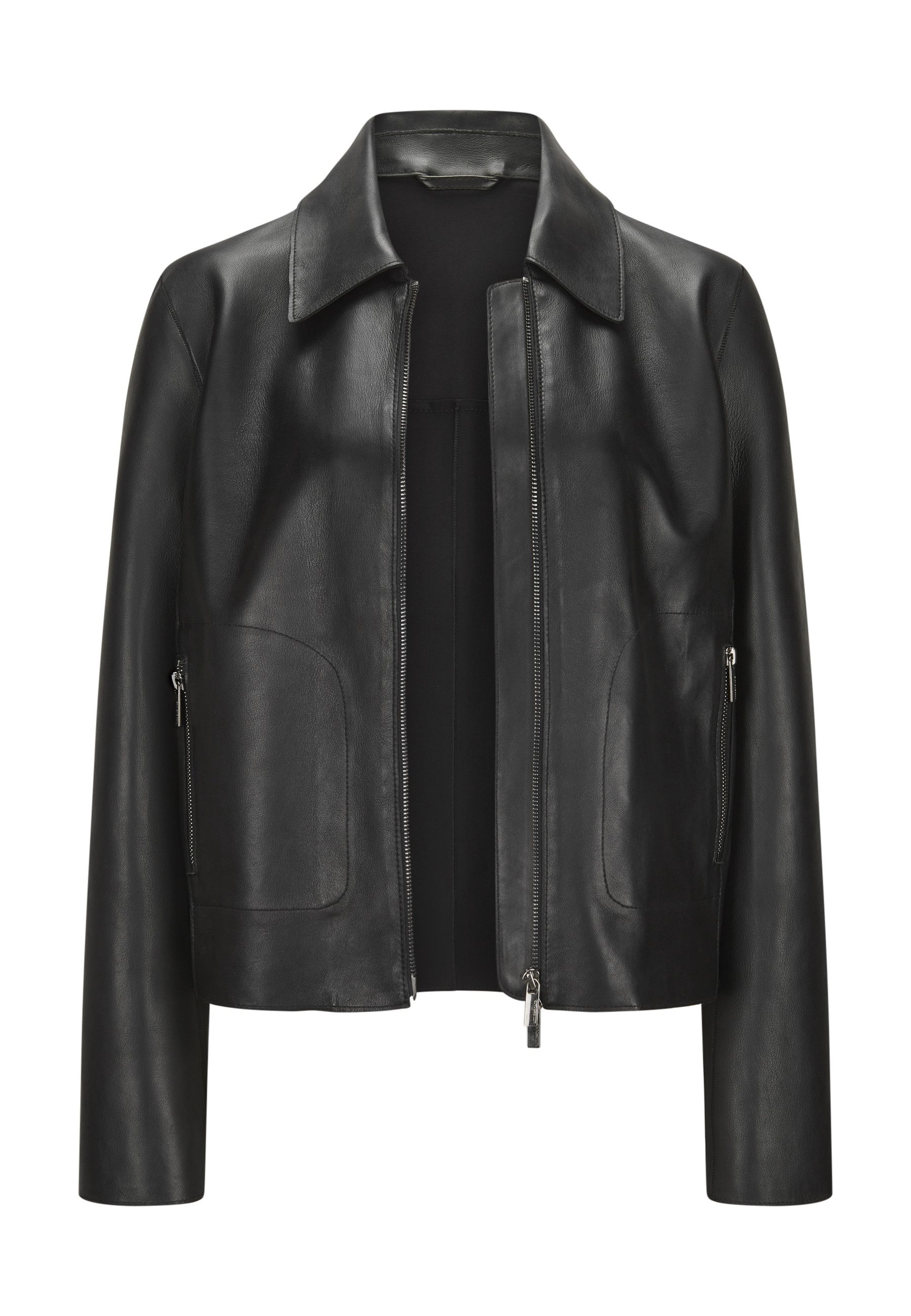 Milestone Lederjacke MSNylah Damen Bikerjacke Jacke Leder normale Passform