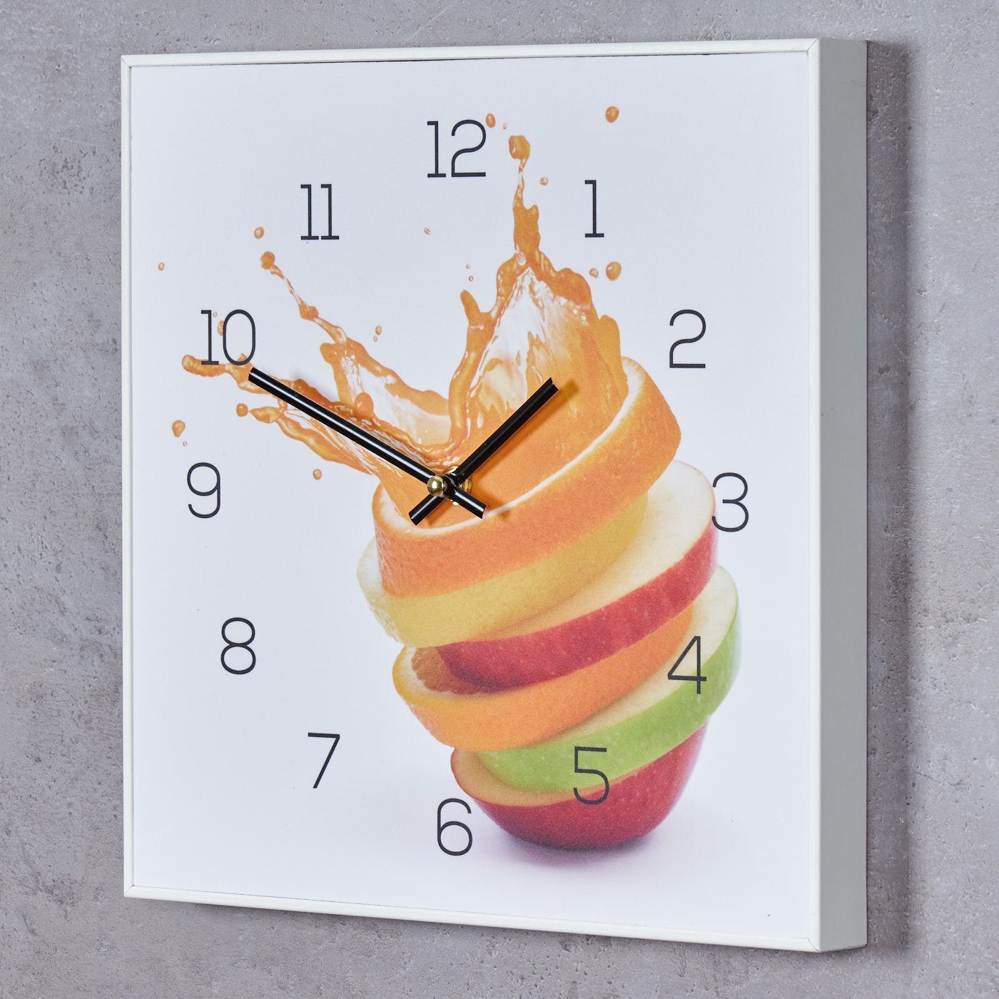 Levandeo® Wanduhr (Wanduhr 30x30cm Uhr PVC günstig online kaufen