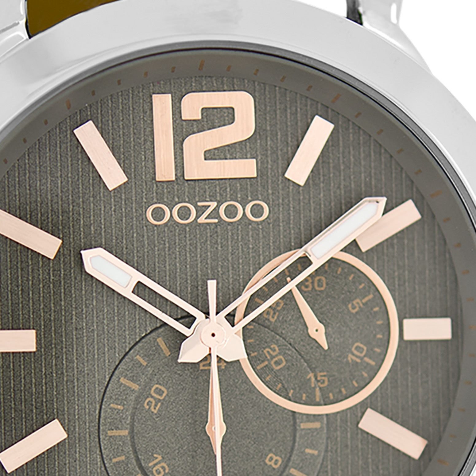 OOZOO Quarzuhr Oozoo Damen Armbanduhr Timepieces Analog, (Analoguhr), Damenuhr rund, groß (ca. 40mm) Lederarmband, Elegant-Style