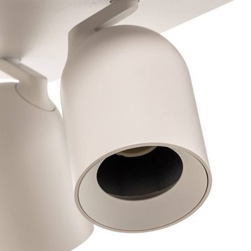 Arcchio Strahler Brinja, Modern, Aluminiumdruckguss, Kunststoff, weiß, 4 flammig, GU10