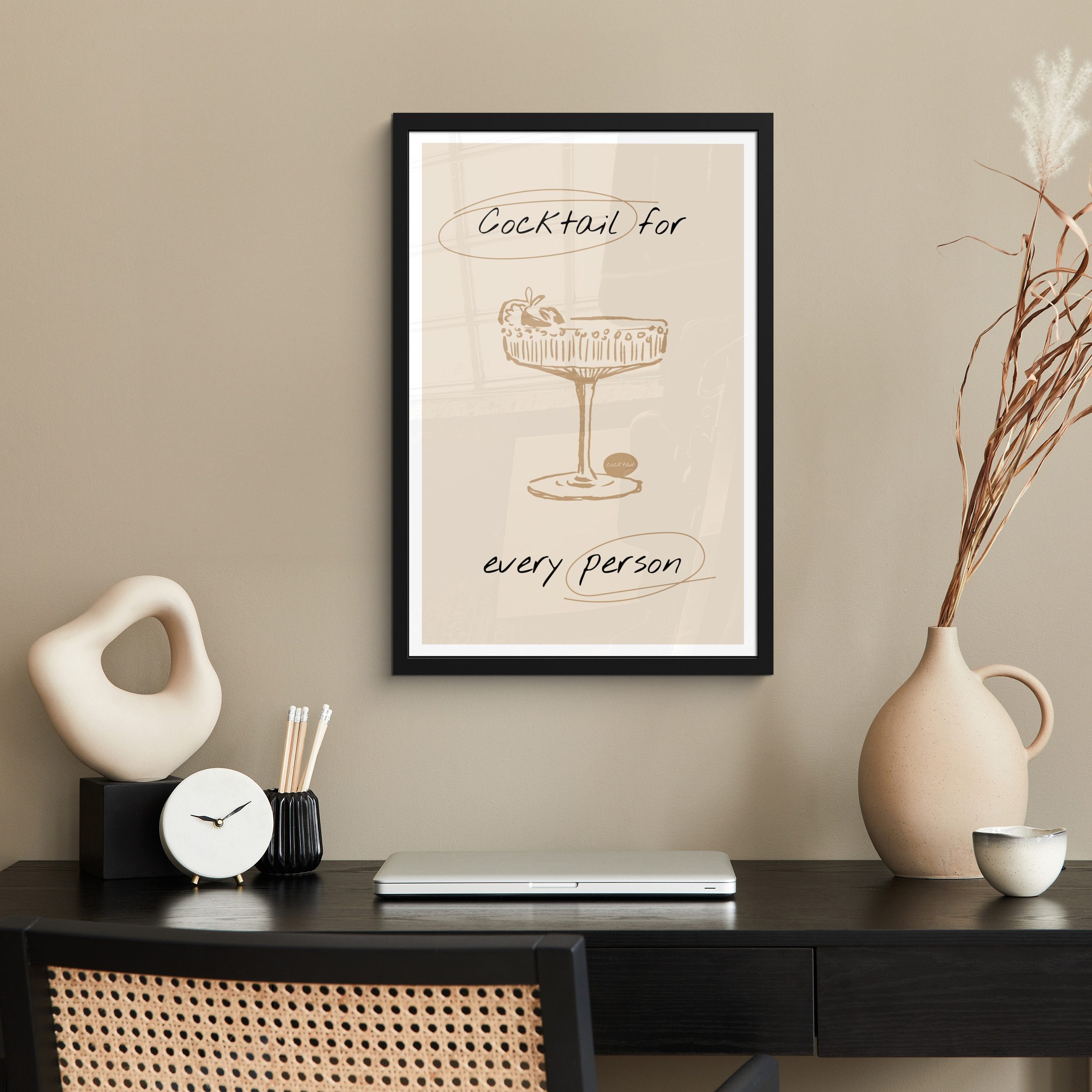 MuchoWow Poster Cocktail - Beige - günstig online kaufen