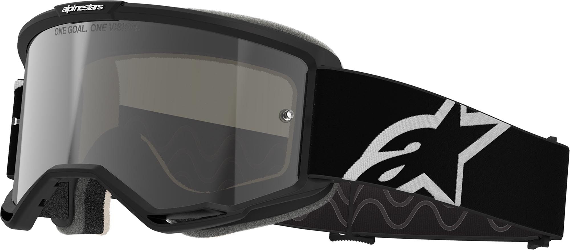 Alpinestars Motorradbrille Vision 5 Corp 2 Mirror Motocross Brille, Antifog,Mit Band,Verspiegelt