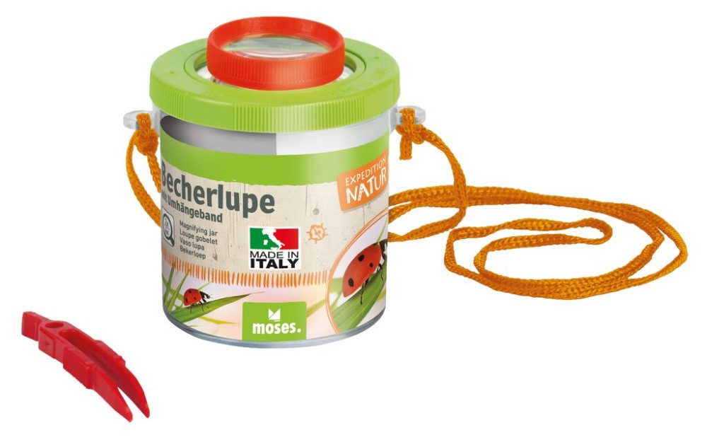 Moses. Verlag Becherlupe Lupendose mit 2 bis 4-Fach Vergrößerung, zur Beobachtung von Insekten