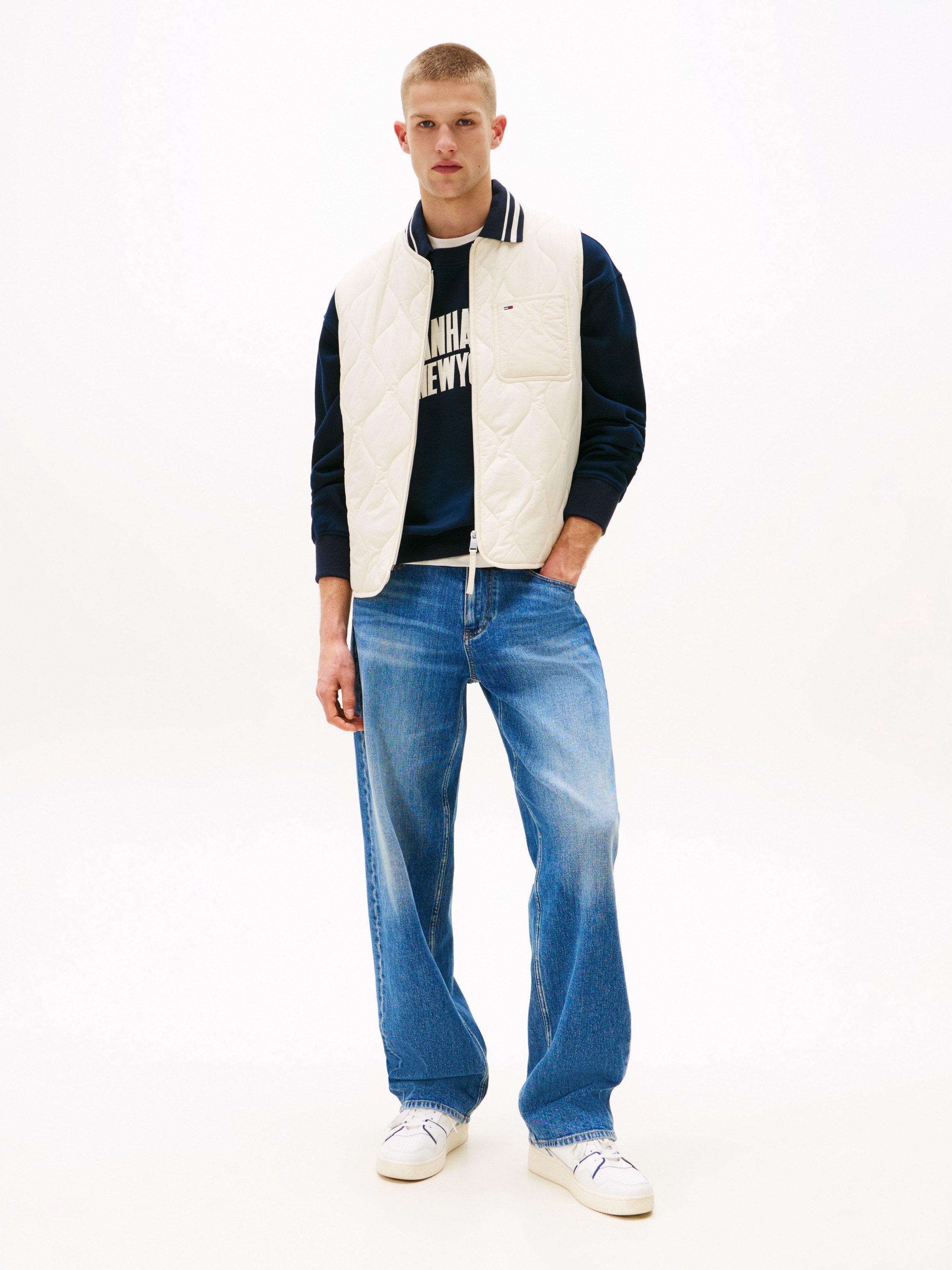 Tommy Jeans Steppweste TJM QUILTED VEST EXT Mit Rundhalsausschnitt günstig online kaufen