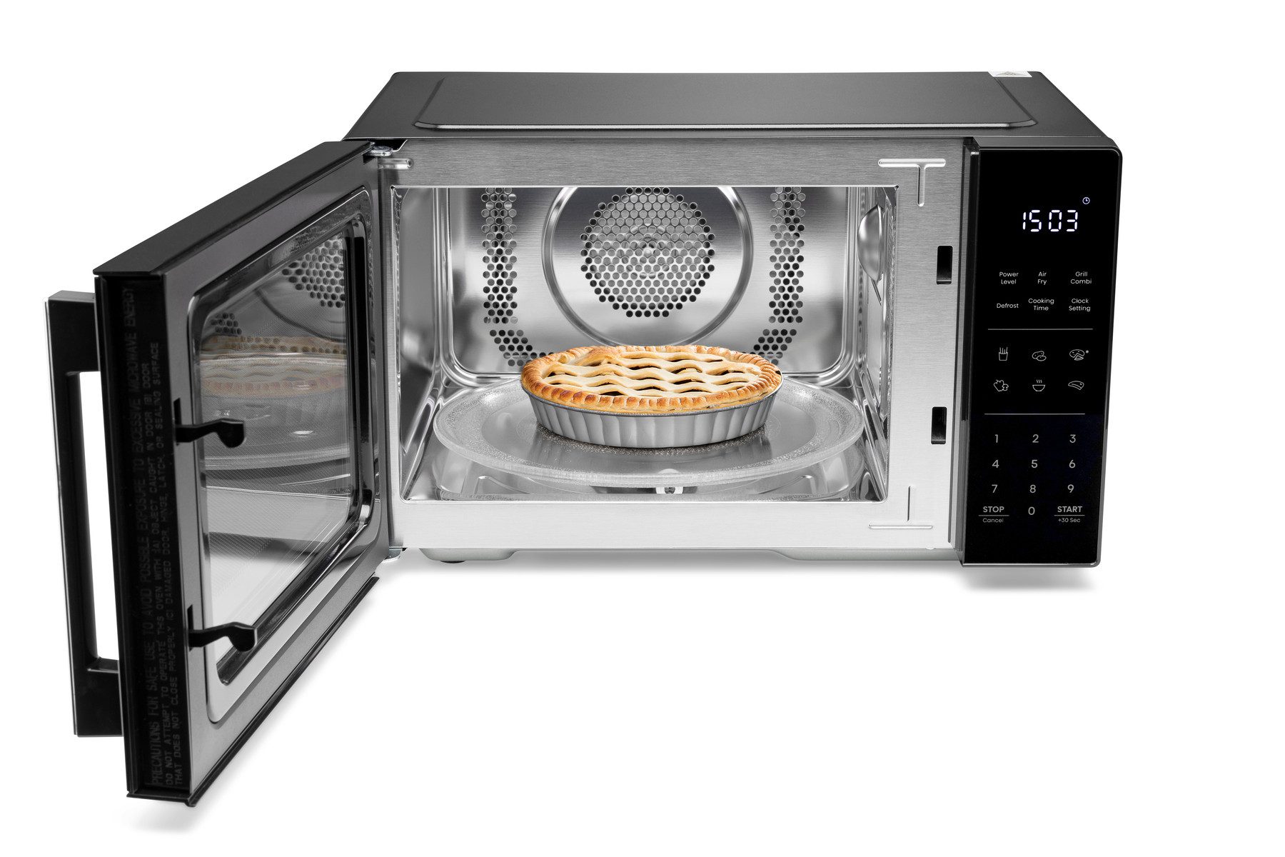 Hisense Mikrowelle H23MOBS5HC, Grill und Heißluft, Mikrowelle, 23 l