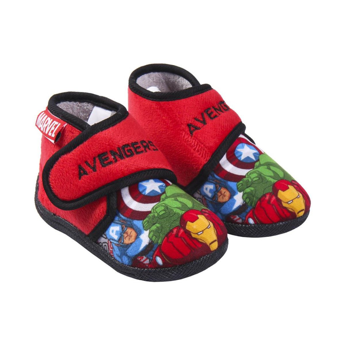 Cerda Avengers Kinder Hausschuhe, Halb-Boot Hausboots mit Anti-Rutsch-Sohle Pantoffel