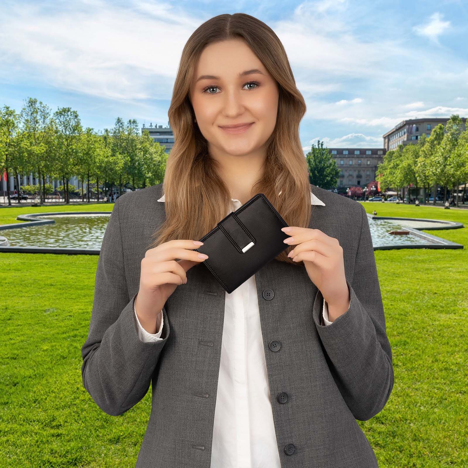 EAAKIE Geldbörse RFID Damen Geldbörse Portemonnaie günstig online kaufen