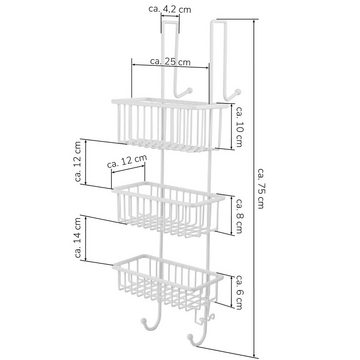 bremermann Duschregal Étagère de douche, panier de douche, étagère de baignoire à suspendre