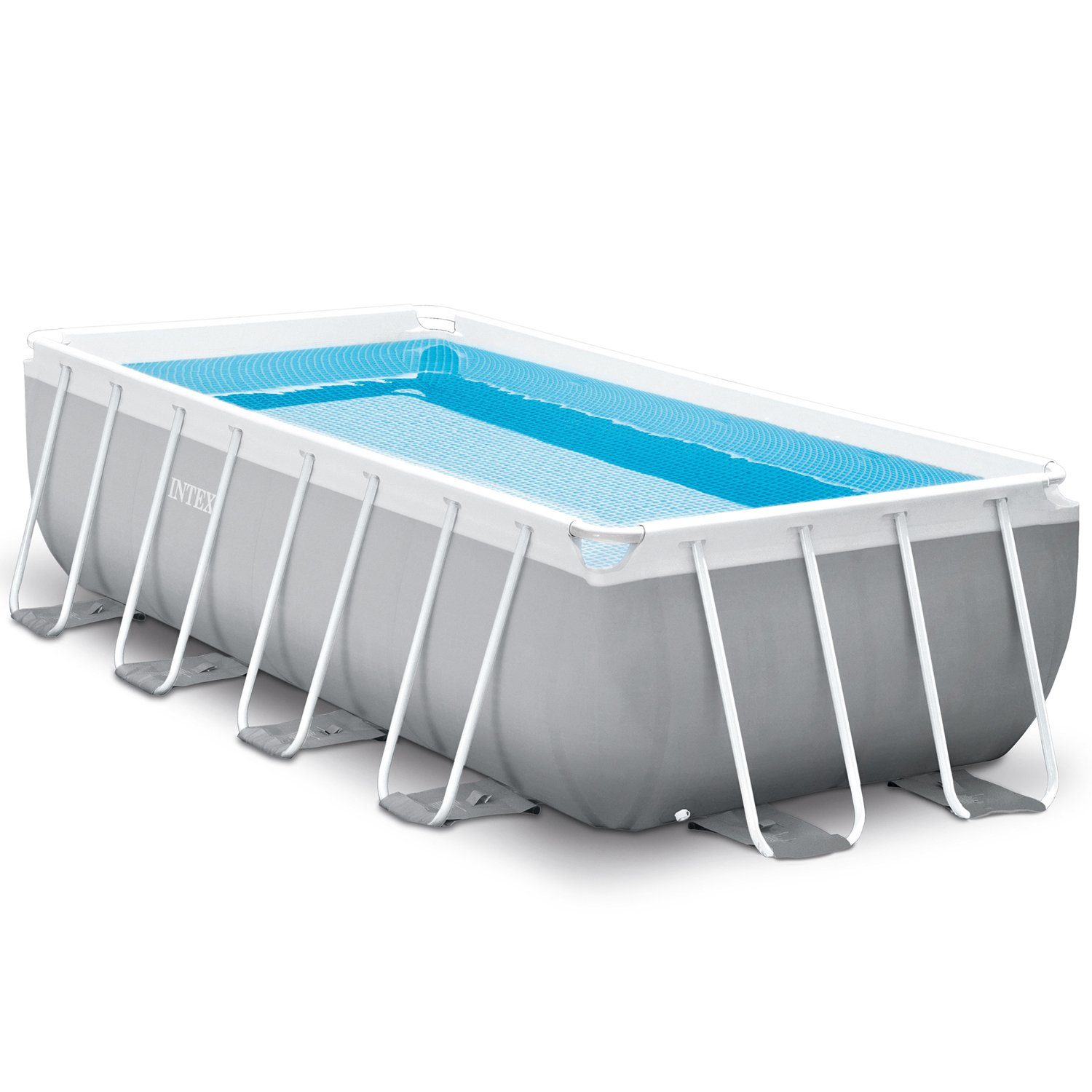 Intex Framepool Set "Prism Quadra IV" 488 x 244 x 107 cm, Inkl. Filteranlage, Seitenwände aus extrem verstärktem Super-Tough® Material