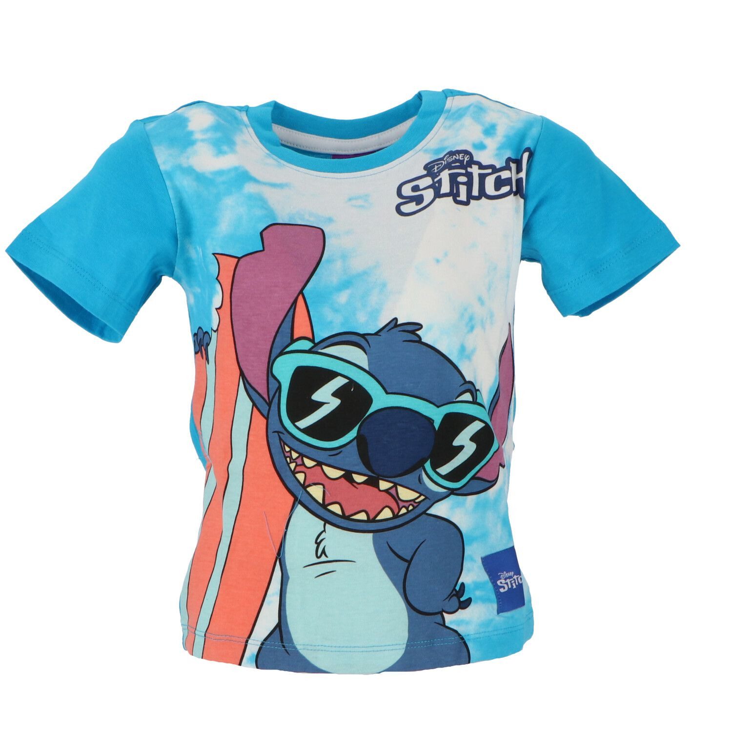 Lilo & Stitch T-Shirt aus weicher Baumwolle für Kinder mit kurzen Ärmeln
