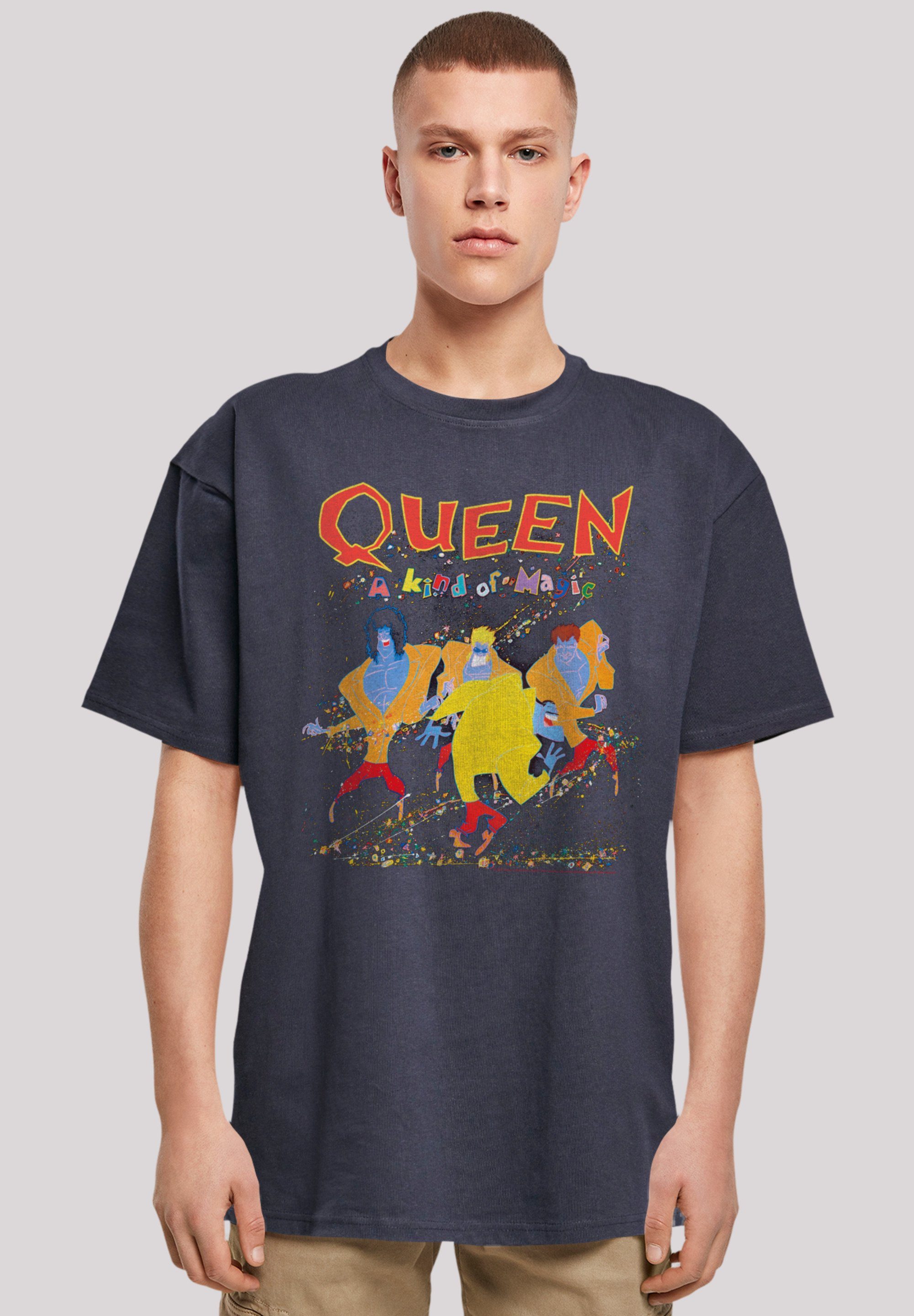 F4NT4STIC T-Shirt Queen überschnittene und Kind Rock Schultern Passform Band Of A Qualität, Premium Magic Weite