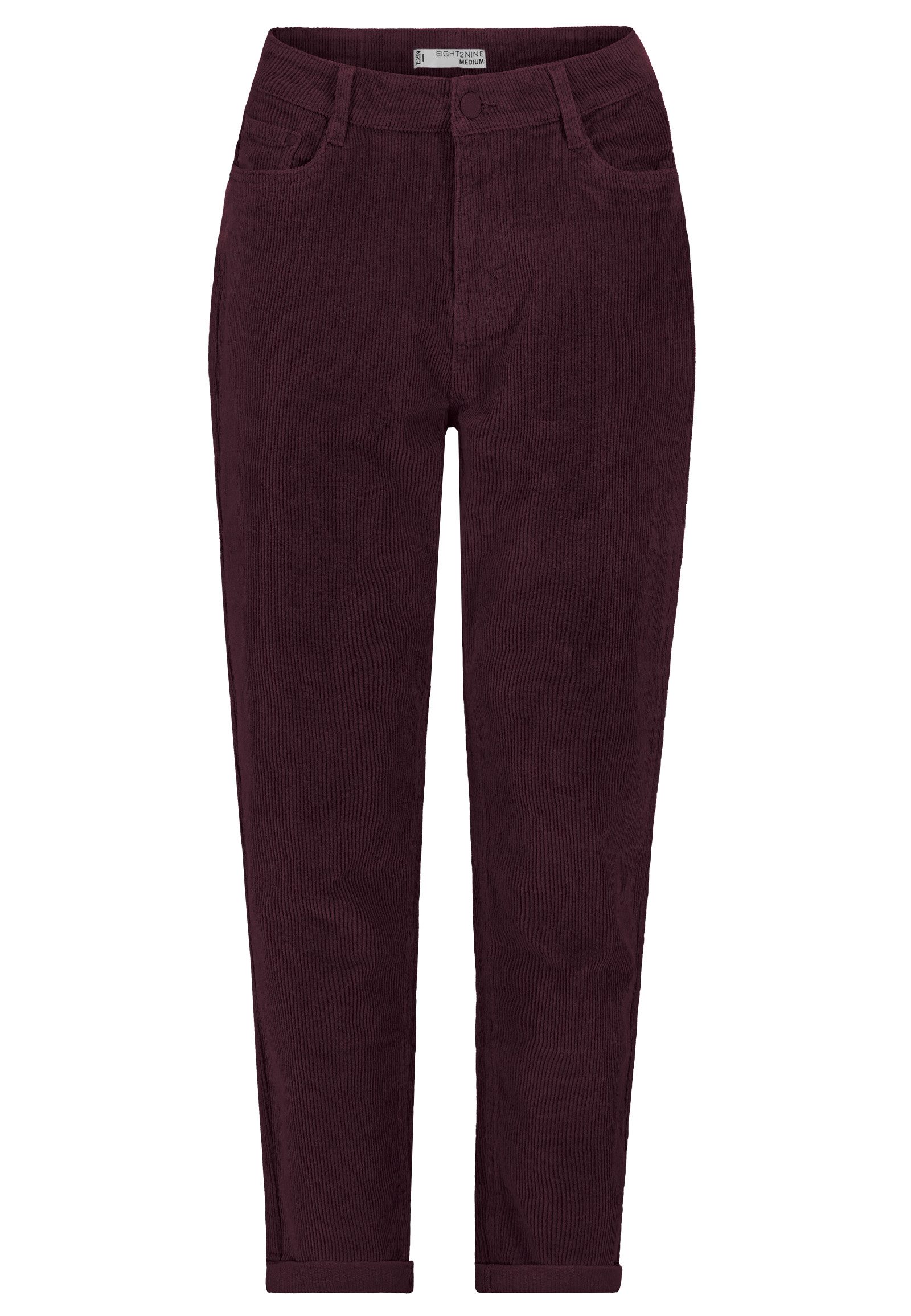 Eight2Nine Stoffhose Damen Kordhose MOM Fit günstig online kaufen