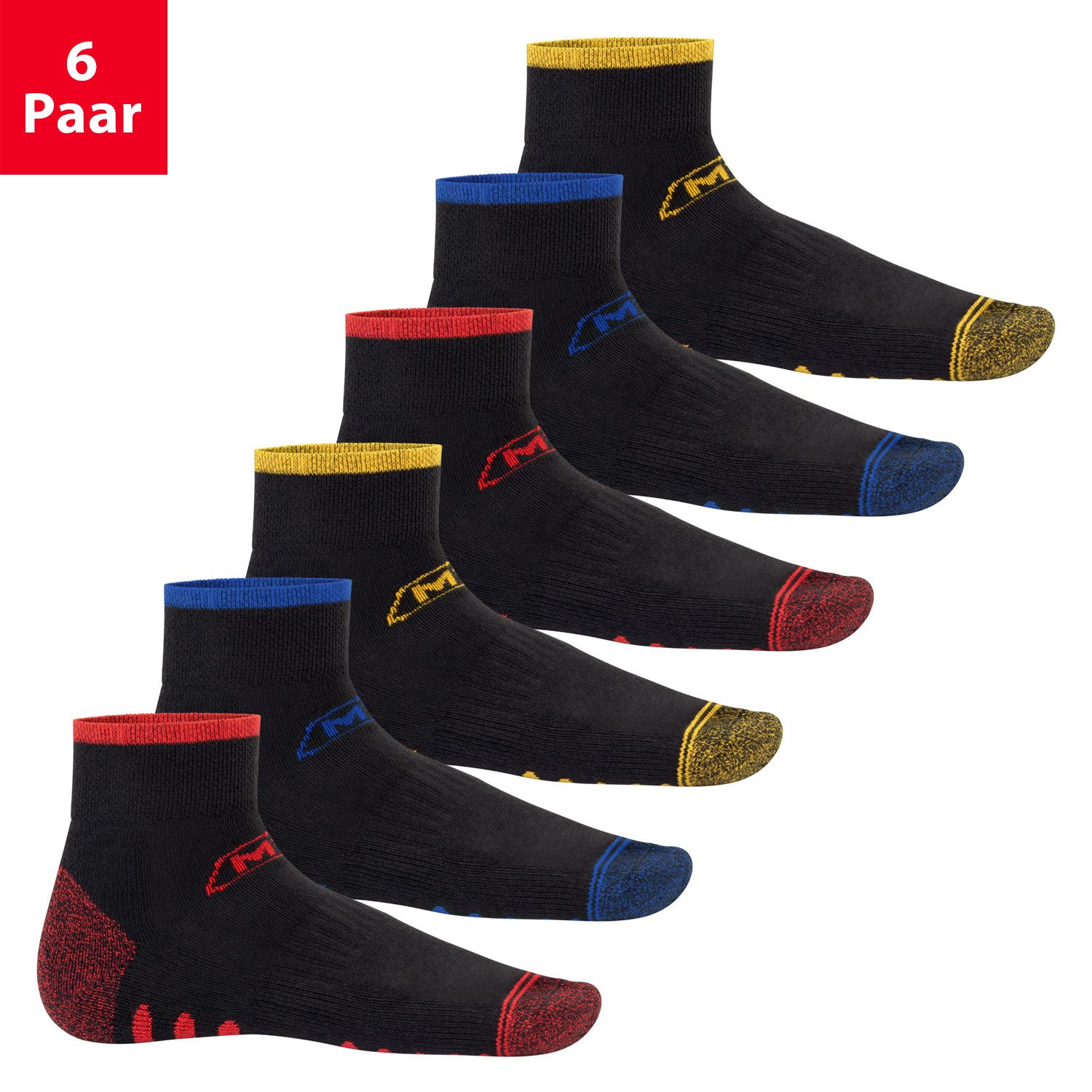 MT Arbeitssocken Herren robuste Arbeits- & Freizeit Kurzschaft Socken (6/12 Paar)